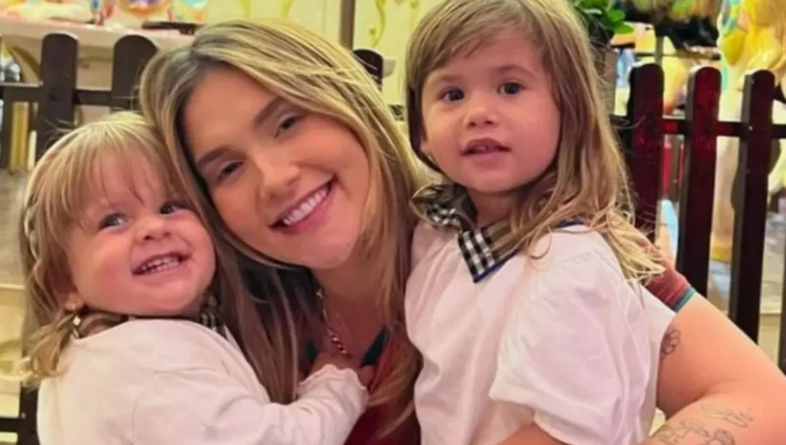Virgínia e filhas Maria Alice e Maria Flor