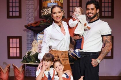 Virginia Fonseca e Zé Felipe se reúnem com as filhas no aniversário de José Leonardo