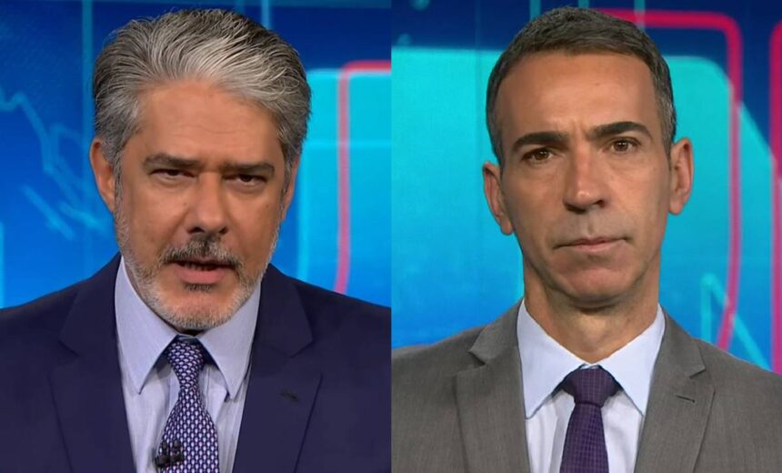 William Bonner pode ser substituído por César Tralli no Jornal Nacional, da Globo