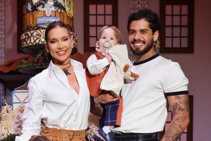 Virgínia, Zé Felipe e filho