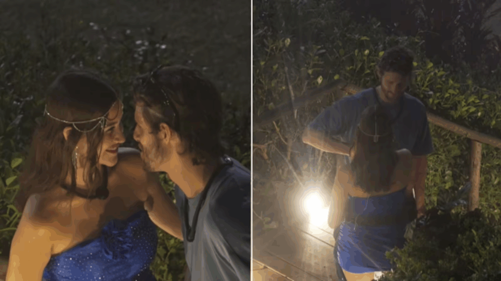 O quase beijo de Matheus Martins e Duda Wendling