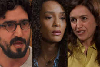 Renato Góes, Taís Araújo e Manuela Dias