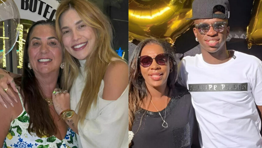 Margareth Serrão, mãe de Virgínia e Fernanda Cristina, mãe de Vini Jr