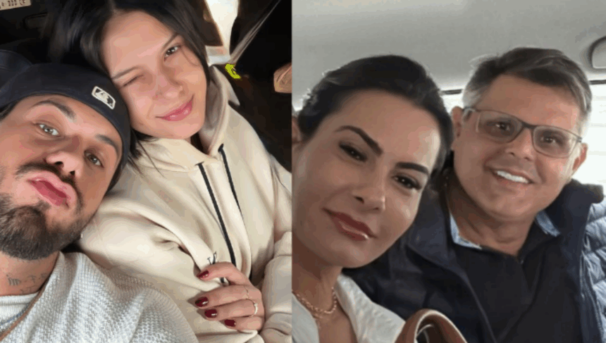 Zé Felipe, Ana, Michelle e Rodrigo Castela