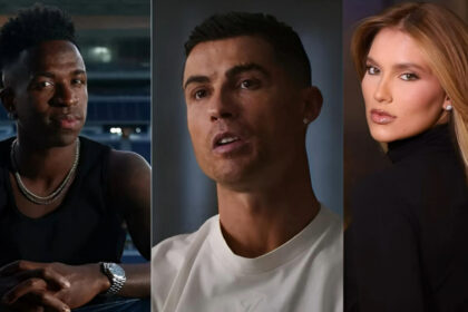 Vini Jr, Cristiano Ronaldo e Virgínia Fonseca